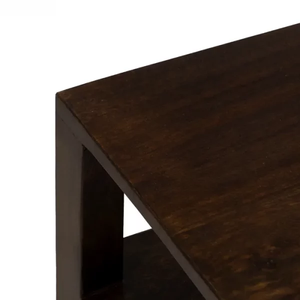 MUEBLE AUXILIAR MARRÓN MADERA DE MANGO 97 X 40 X 55 CM - Imagen 4