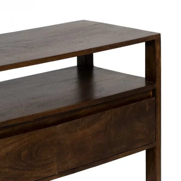 MUEBLE AUXILIAR MARRÓN MADERA DE MANGO 97 X 40 X 55 CM - Imagen 7