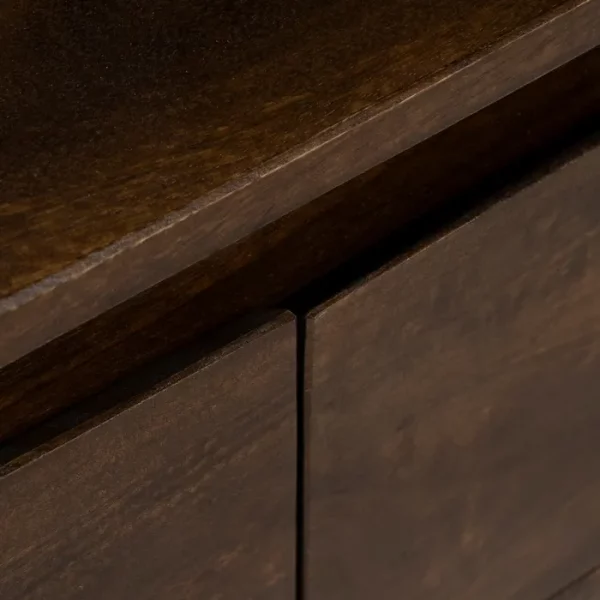 MUEBLE AUXILIAR MARRÓN MADERA DE MANGO 97 X 40 X 55 CM - Imagen 8