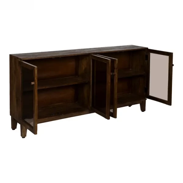 APARADOR MARRÓN MADERA DE MANGO SALÓN 180 X 35 X 87 CM - Imagen 3