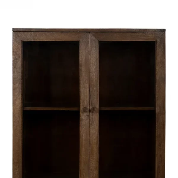 VITRINA MARRÓN MADERA DE MANGO SALÓN 80 X 40 X 140 CM - Imagen 5