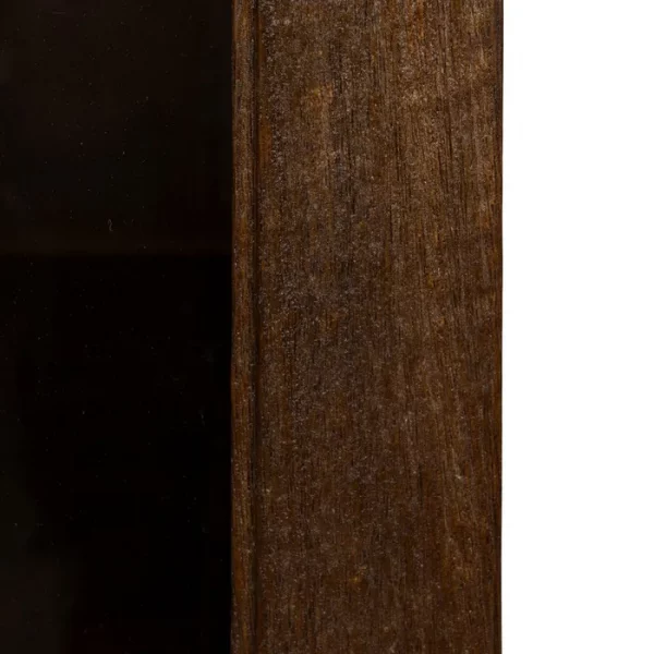 VITRINA MARRÓN MADERA DE MANGO SALÓN 40 X 40 X 180 CM - Imagen 9