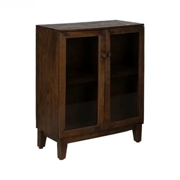 ARMARIO MARRÓN MADERA DE MANGO SALÓN 80 X 40 X 100 CM - Imagen 3