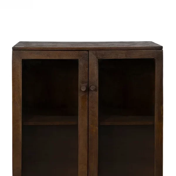 ARMARIO MARRÓN MADERA DE MANGO SALÓN 80 X 40 X 100 CM - Imagen 6