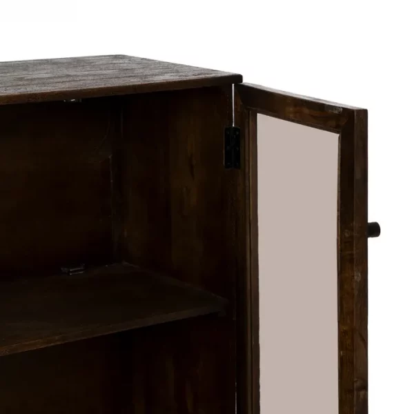 ARMARIO MARRÓN MADERA DE MANGO SALÓN 80 X 40 X 100 CM - Imagen 7