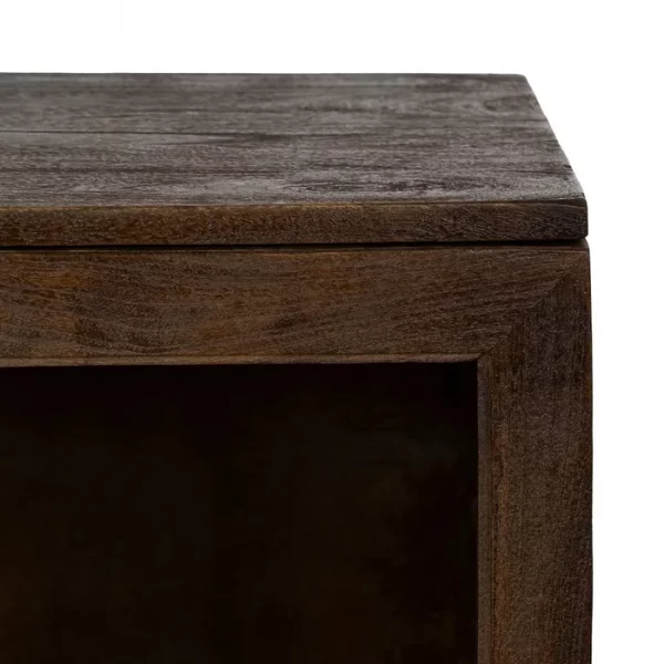 ARMARIO MARRÓN MADERA DE MANGO SALÓN 80 X 40 X 100 CM - Imagen 9
