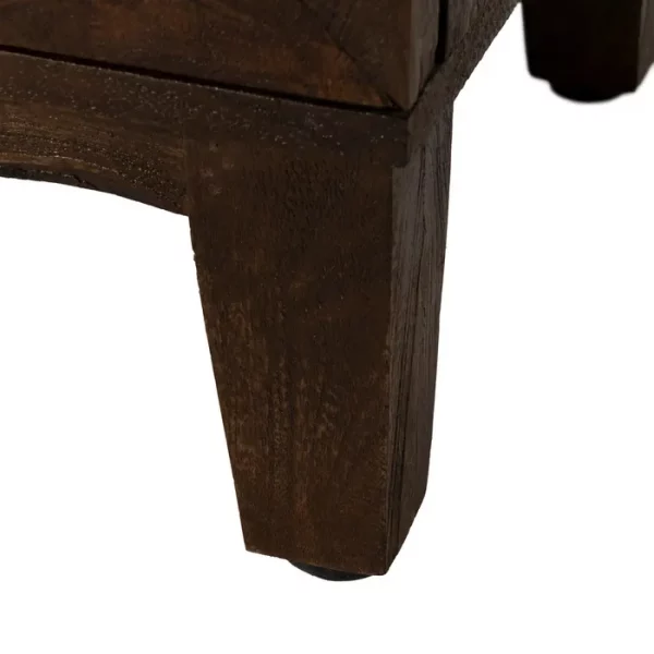 ARMARIO MARRÓN MADERA DE MANGO SALÓN 80 X 40 X 100 CM - Imagen 11