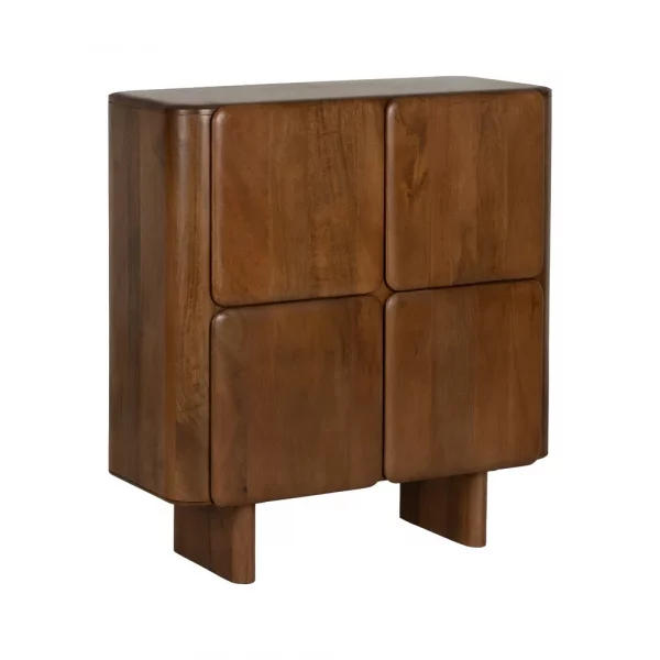 ARMARIO MARRÓN MADERA DE MANGO SALÓN 104 X 45 X 110 CM - Imagen 3