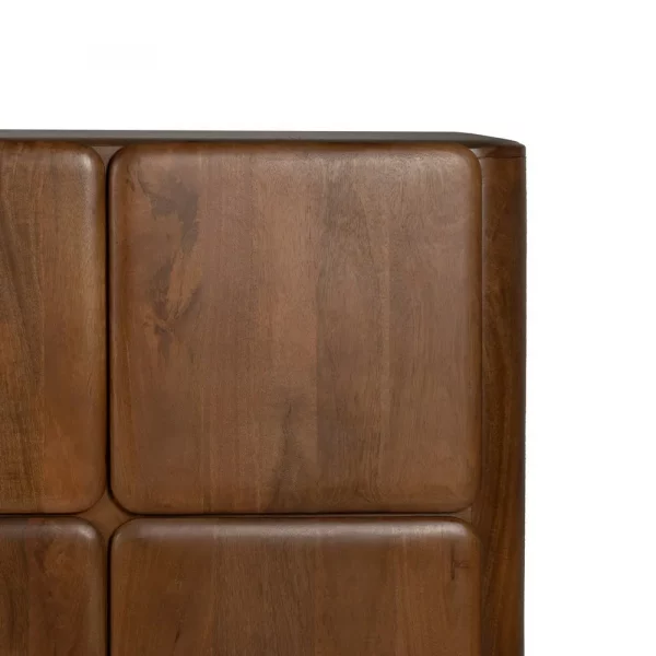 ARMARIO MARRÓN MADERA DE MANGO SALÓN 104 X 45 X 110 CM - Imagen 6