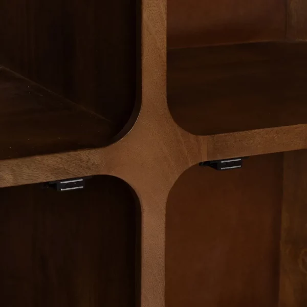 ARMARIO MARRÓN MADERA DE MANGO SALÓN 104 X 45 X 110 CM - Imagen 8