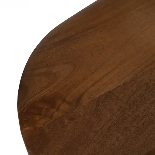 MESA CENTRO MARRÓN MADERA DE MANGO SALÓN 120 X 60 X 40 CM - Imagen 3