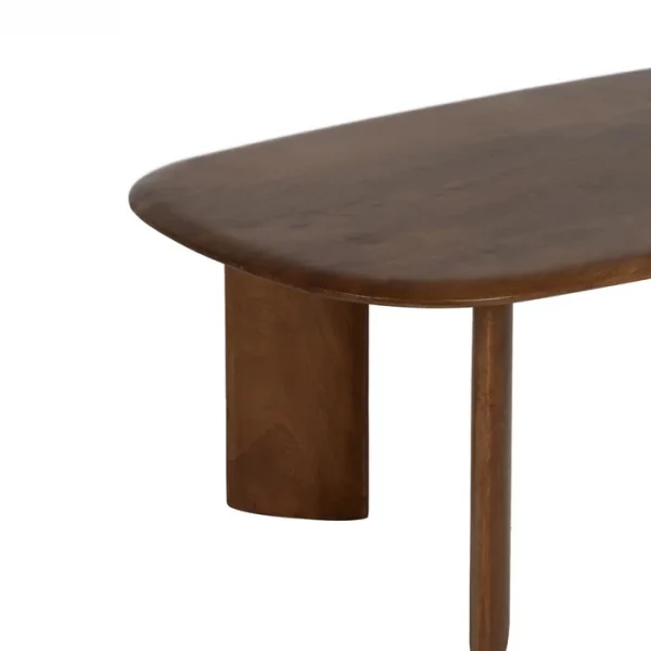 MESA CENTRO MARRÓN MADERA DE MANGO SALÓN 120 X 60 X 40 CM - Imagen 5