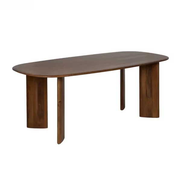 MESA COMEDOR MARRÓN MADERA DE MANGO 200 X 100 X 76 CM - Imagen 2