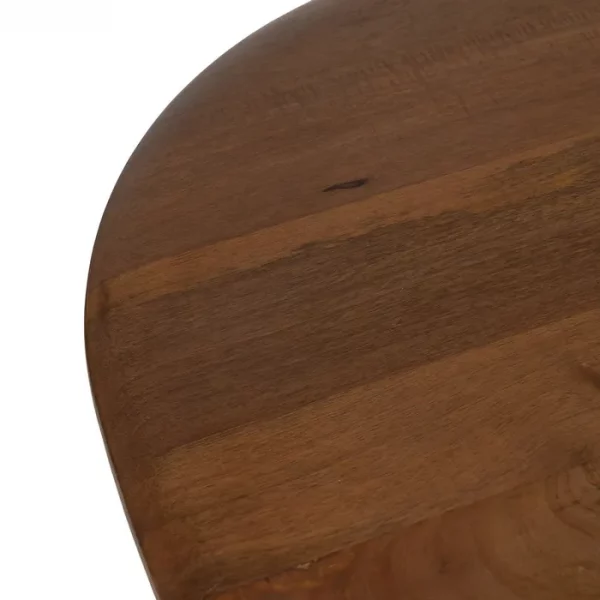 MESA COMEDOR MARRÓN MADERA DE MANGO 200 X 100 X 76 CM - Imagen 3