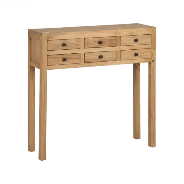 CONSOLA NATURAL MADERA MINDI ENTRADA 85 X 26 X 85 CM - Imagen 3
