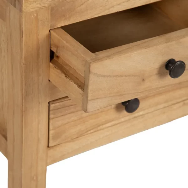 CONSOLA NATURAL MADERA MINDI ENTRADA 85 X 26 X 85 CM - Imagen 7