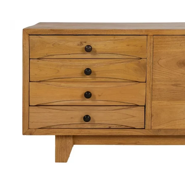MUEBLE TV NATURAL MADERA MINDI SALÓN 120 X 40 X 45 CM - Imagen 5