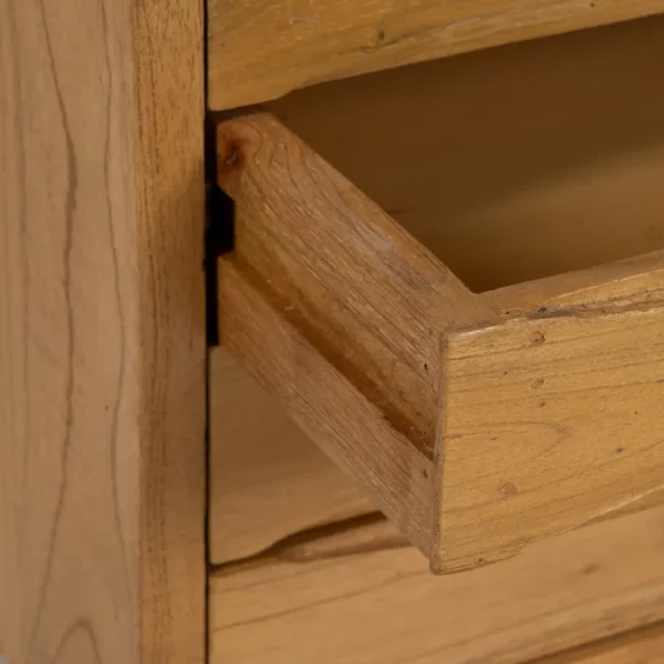 MUEBLE TV NATURAL MADERA MINDI SALÓN 120 X 40 X 45 CM - Imagen 7