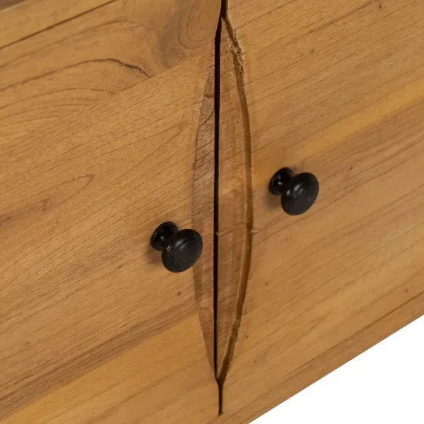 MUEBLE TV NATURAL MADERA MINDI SALÓN 120 X 40 X 45 CM - Imagen 8