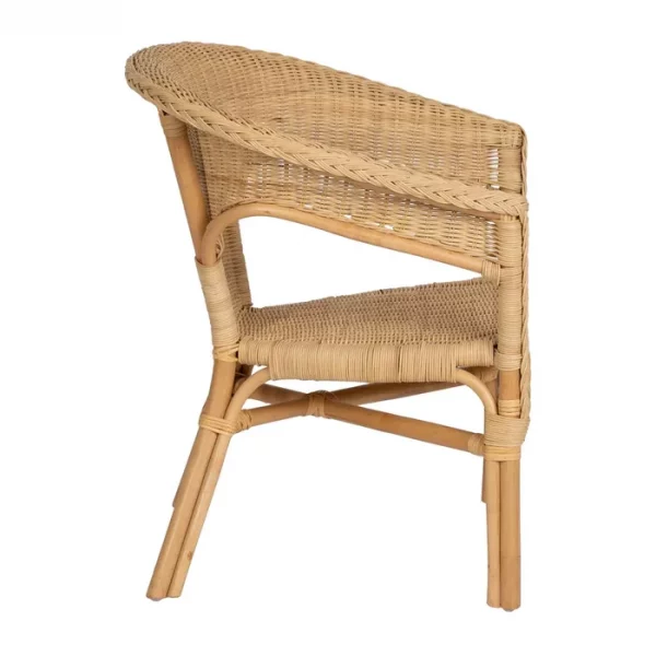 SILLA NATURAL RATÁN SALÓN 60 X 58 X 80 CM - Imagen 3