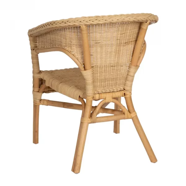 SILLA NATURAL RATÁN SALÓN 60 X 58 X 80 CM - Imagen 4