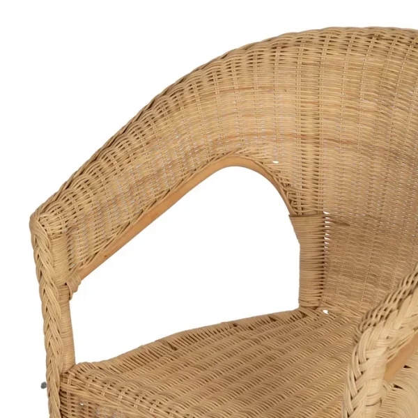SILLA NATURAL RATÁN SALÓN 60 X 58 X 80 CM - Imagen 6