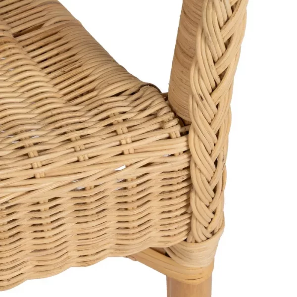 SILLA NATURAL RATÁN SALÓN 60 X 58 X 80 CM - Imagen 9