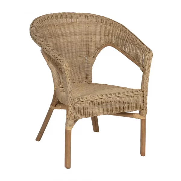 SILLA MIEL RATÁN SALÓN 60 X 62 X 78 CM - Imagen 2