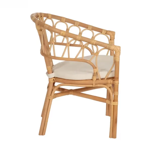SILLA NATURAL RATÁN SALÓN 58 X 59 X 78 CM - Imagen 3