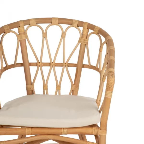 SILLA NATURAL RATÁN SALÓN 58 X 59 X 78 CM - Imagen 5