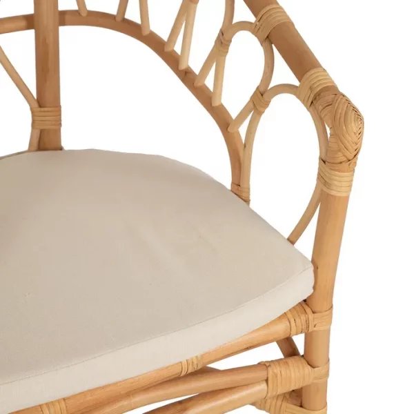 SILLA NATURAL RATÁN SALÓN 58 X 59 X 78 CM - Imagen 9