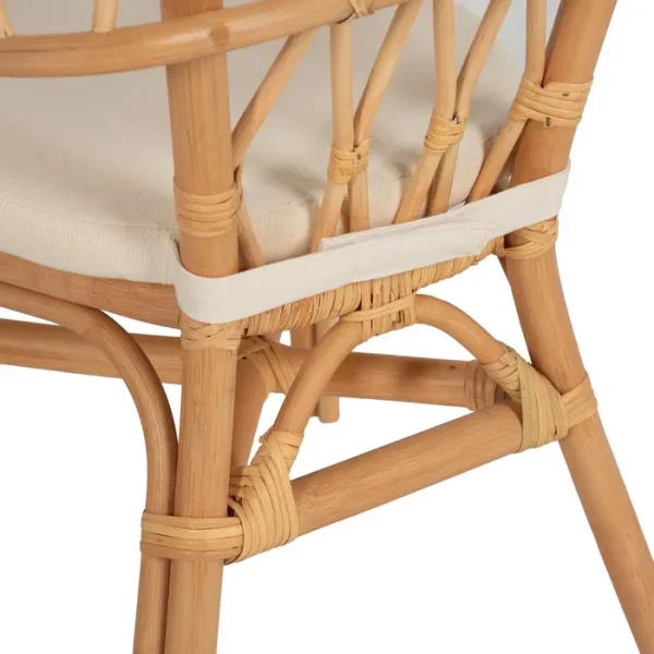 SILLA NATURAL RATÁN SALÓN 58 X 59 X 78 CM - Imagen 10