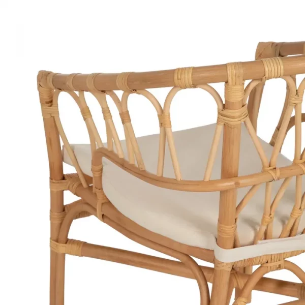 SILLA NATURAL RATÁN SALÓN 58 X 59 X 78 CM - Imagen 11