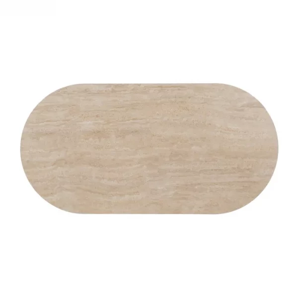 MESA CENTRO BEIGE PIEDRA MDF DECORACIÓN 120 X 60 X 46 CM - Imagen 7