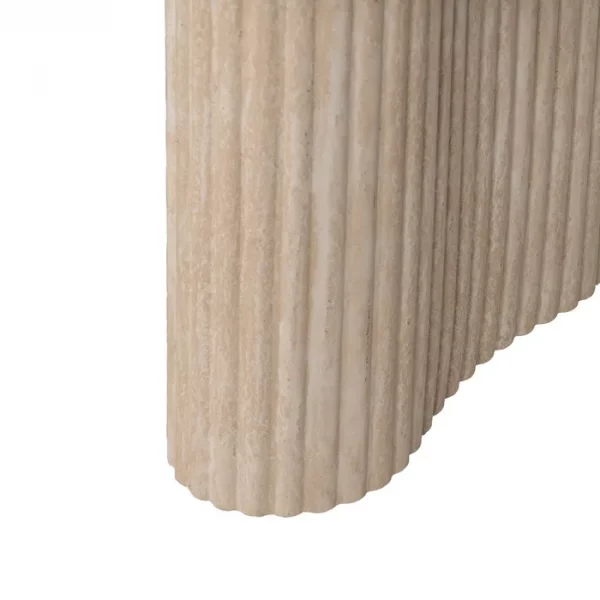 MESA CENTRO BEIGE PIEDRA MDF DECORACIÓN 120 X 60 X 46 CM - Imagen 8