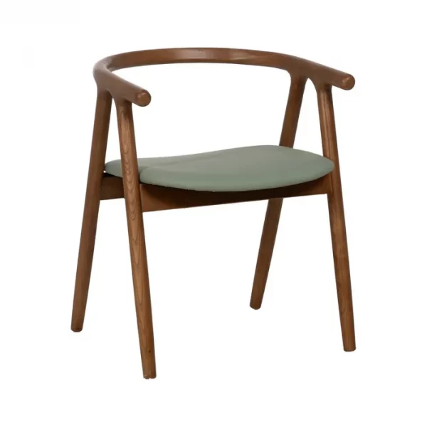 SILLA MARRÓN-VERDE MADERA DE OLMO 47 X 46 X 71 CM - Imagen 2