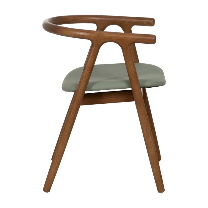 SILLA MARRÓN-VERDE MADERA DE OLMO 47 X 46 X 71 CM - Imagen 3