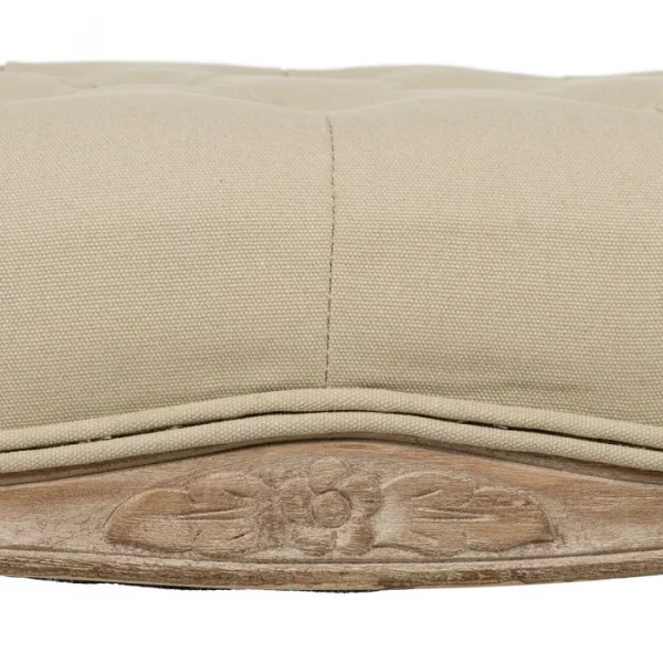 BANQUETA NATURAL-BEIGE TEJIDO-MADERA 110 X 36 X 47 CM - Imagen 6
