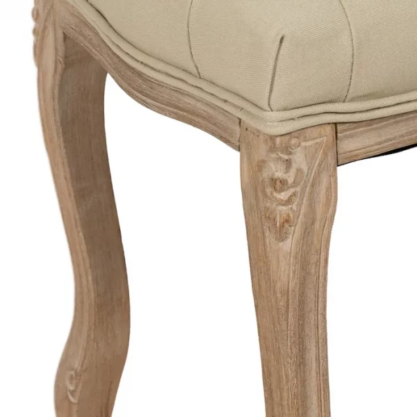BANQUETA NATURAL-BEIGE TEJIDO-MADERA 110 X 36 X 47 CM - Imagen 7