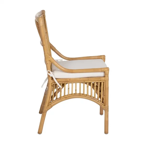 SILLA FIBRA NATURAL SALÓN 57 X 57 X 90 CM - Imagen 3