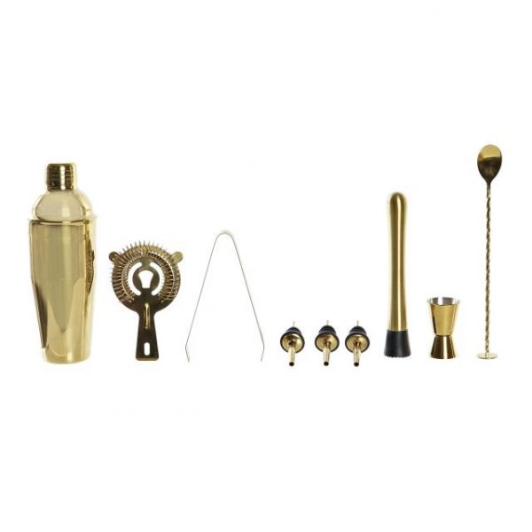 COCTEL SET 9 BAMBU INOX 9X9X25 750ML DORADO - Imagen 2