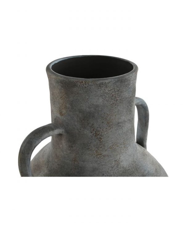JARRON TERRACOTA 33X33X69 ENVEJECIDO GRIS - Imagen 2
