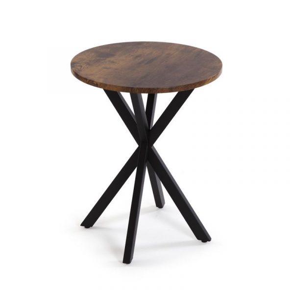 MESA AUXILIAR REDONDA MADERA 40x50 - Imagen 2