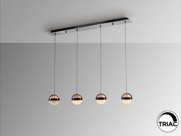 ORBES LAMPARA 4L CROMO NEGRO 276481 SCHULLER - Imagen 5