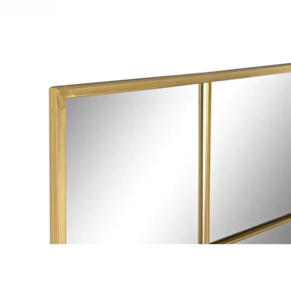 ESPEJO HIERRO CRISTAL 90X2X180 VENTANA DORADO - Imagen 3
