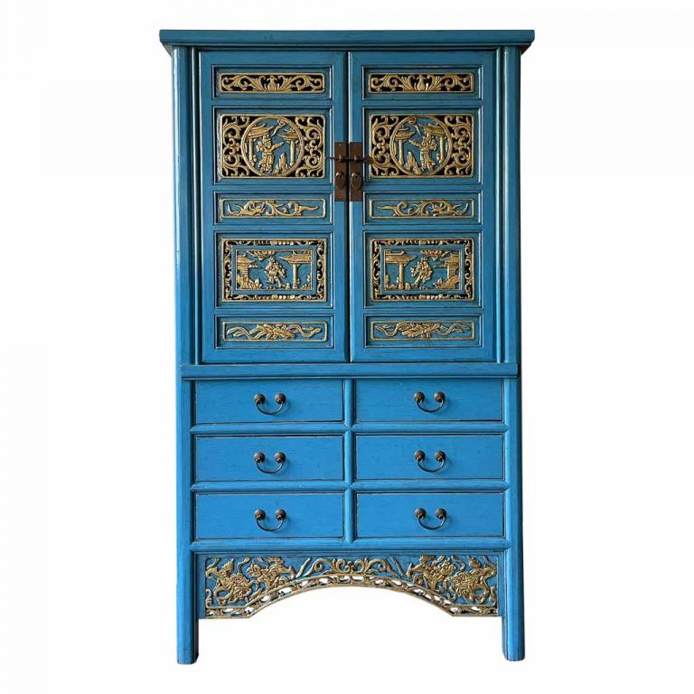 ARMARIO MADERA OLMO ACABADO ARTESANAL 100X43X170CM