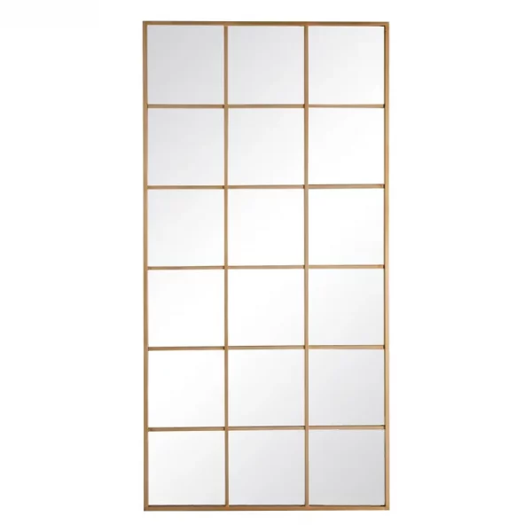 ESPEJO VENTANA ORO METAL-CRISTAL 90 X 3 X 180 CM - Imagen 2