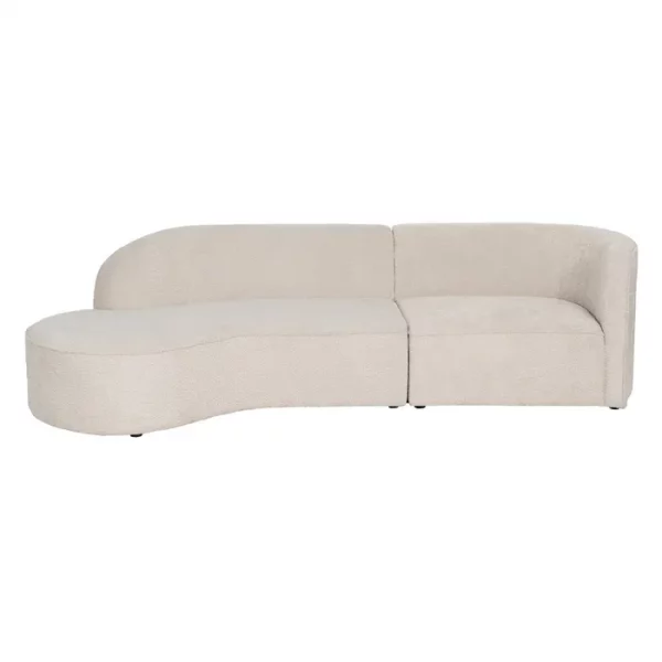 SOFÁ 2 PIEZAS BEIGE TEJIDO SALÓN 300 X 107 X 75 CM - Imagen 4