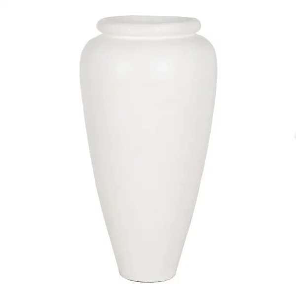 JARRÓN BLANCO FIBRA DE CEMENTO 62 X 62 X 120 CM - Imagen 3