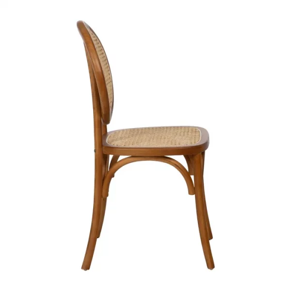 SILLA MIEL MADERA DE OLMO CONTRACT 44,50 X 41,50 X 89 CM - Imagen 3